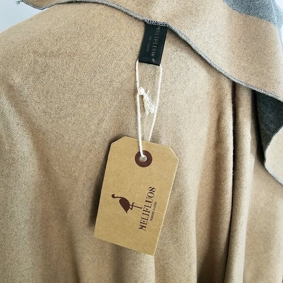 Melifluos Women's Shawl Wrap Poncho Ruana Cape Cardigan Sweater Open Front - Picture 6 of 6